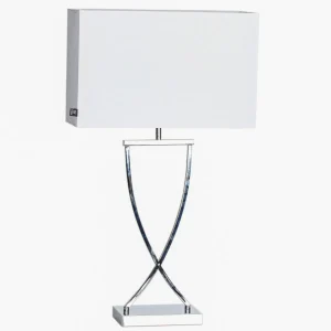 Sale By Rydéns Omega lampe de table chrome/blanc hauteur 69cm