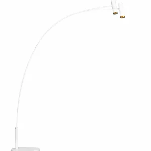 Flash Sale By Rydéns Puls lampe sur pied arquée à 2 lampes blanc mat