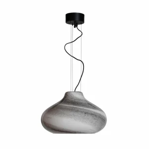 Clearance By Rydéns Suspension Mira, noir, Ø 45 cm, verre