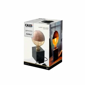 Hot Calex Square Marble lampe à poser, noire