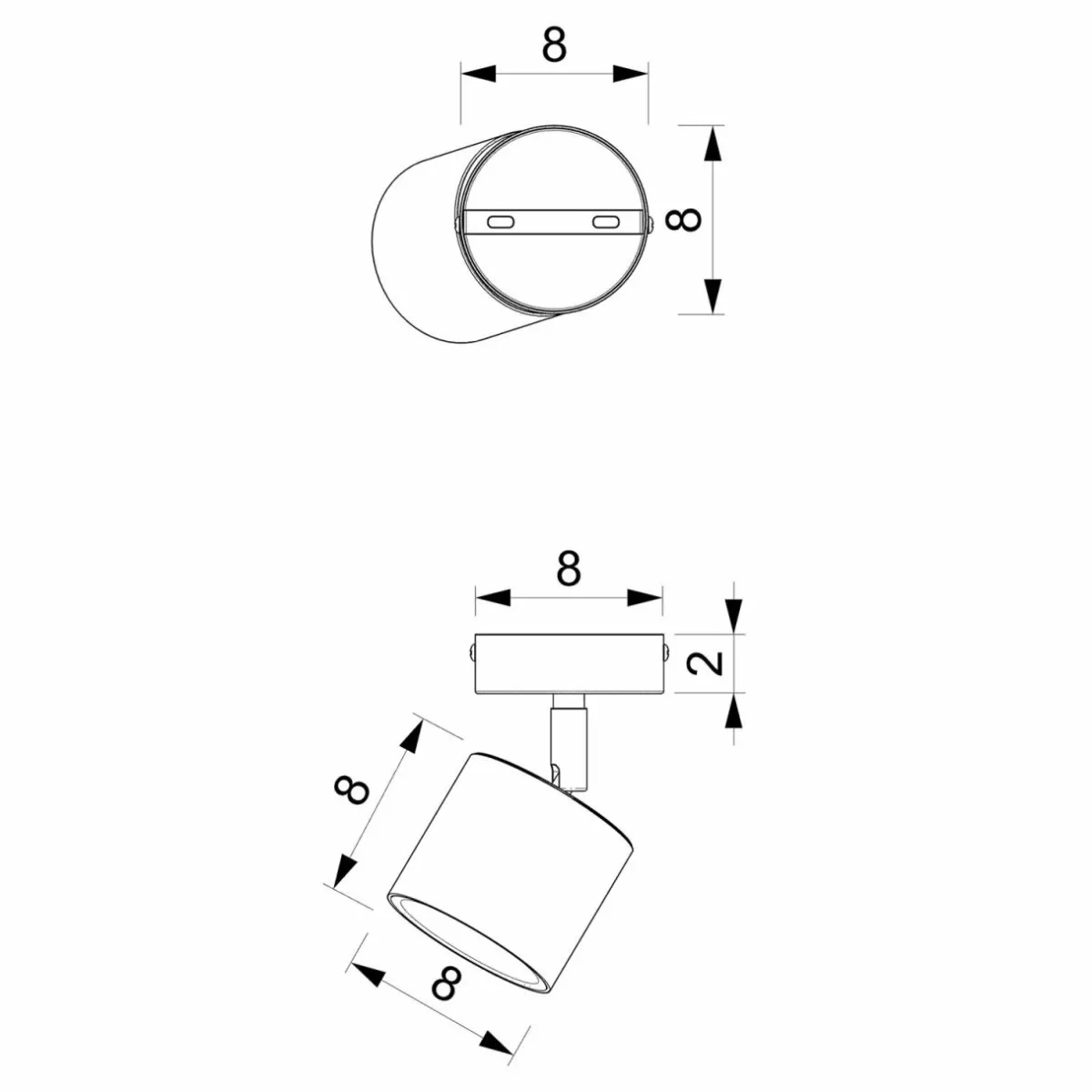 cloudy_spot_pour_plafond__une_lampe_blanc_3.webp Hot Eko-Light Cloudy spot pour plafond à une lampe blanc