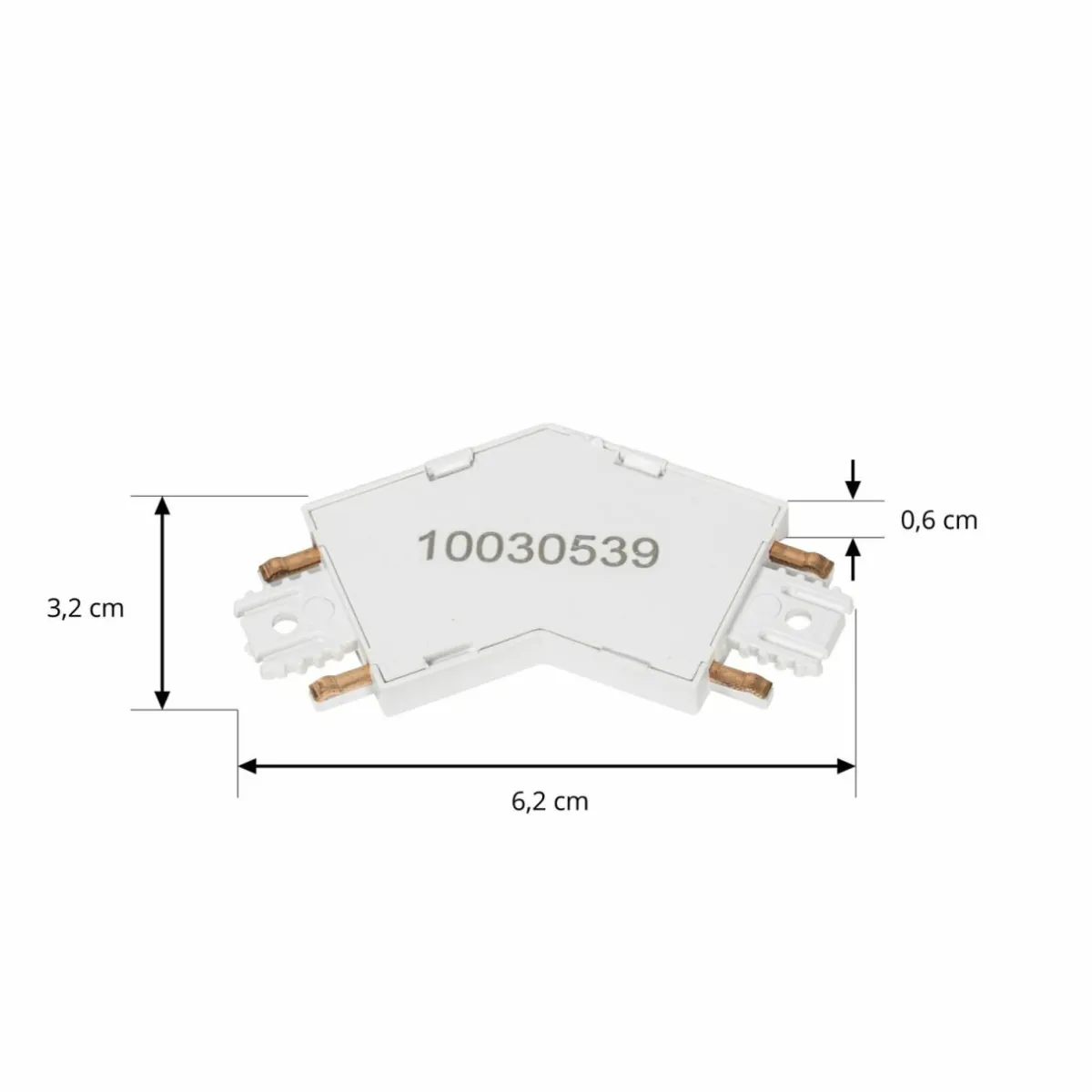 connecteur_lindby_lumaro_blanc__plastique_0.webp Online Lindby Connecteur Lumaro, blanc, 135°, plastique