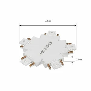 Cheap Lindby Connecteur Lumaro, 5x, blanc, plastique