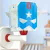 Cheap Dalber Applique murale Blue Hero avec fiche, blanc/bleu