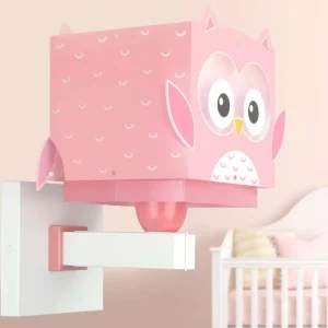 Best Sale Dalber applique murale Little Owl avec prise, rose
