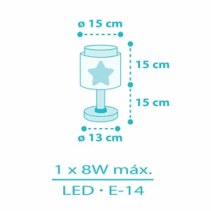 Clearance Dalber Baby Dreams lampe à poser, bleue