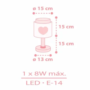 Store Dalber Baby Dreams lampe à poser, rose