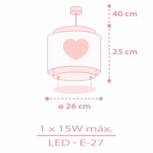 Clearance Dalber Baby Dreams suspension, rose