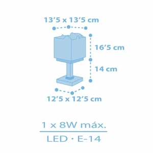 Shop Dalber Baby Jungle lampe à poser pour enfant, bleu