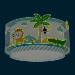 Store Dalber Little Jungle plafonnier, motif jungle