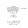 Clearance Dalber Moonlight plafonnier enfant à 1 lampe gris