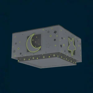 Clearance Dalber Moonlight plafonnier enfant à 1 lampe gris