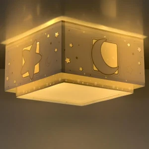 Clearance Dalber Moonlight plafonnier enfant à 1 lampe gris
