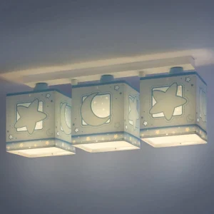 Fashion Dalber Moonlight plafonnier enfant à 3 lampes gris