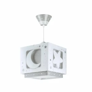 Shop Dalber Moonlight suspension enfant 1 lampe grise