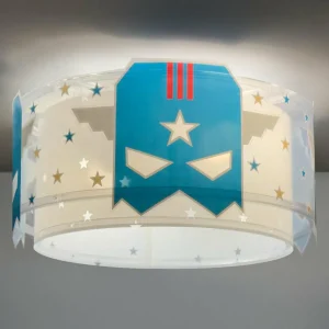 Hot Dalber Plafonnier Blue Hero, blanc/bleu, Ø 33 cm