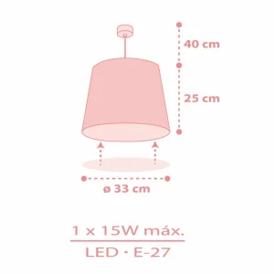 Fashion Dalber Star Light suspension pour enfant rose