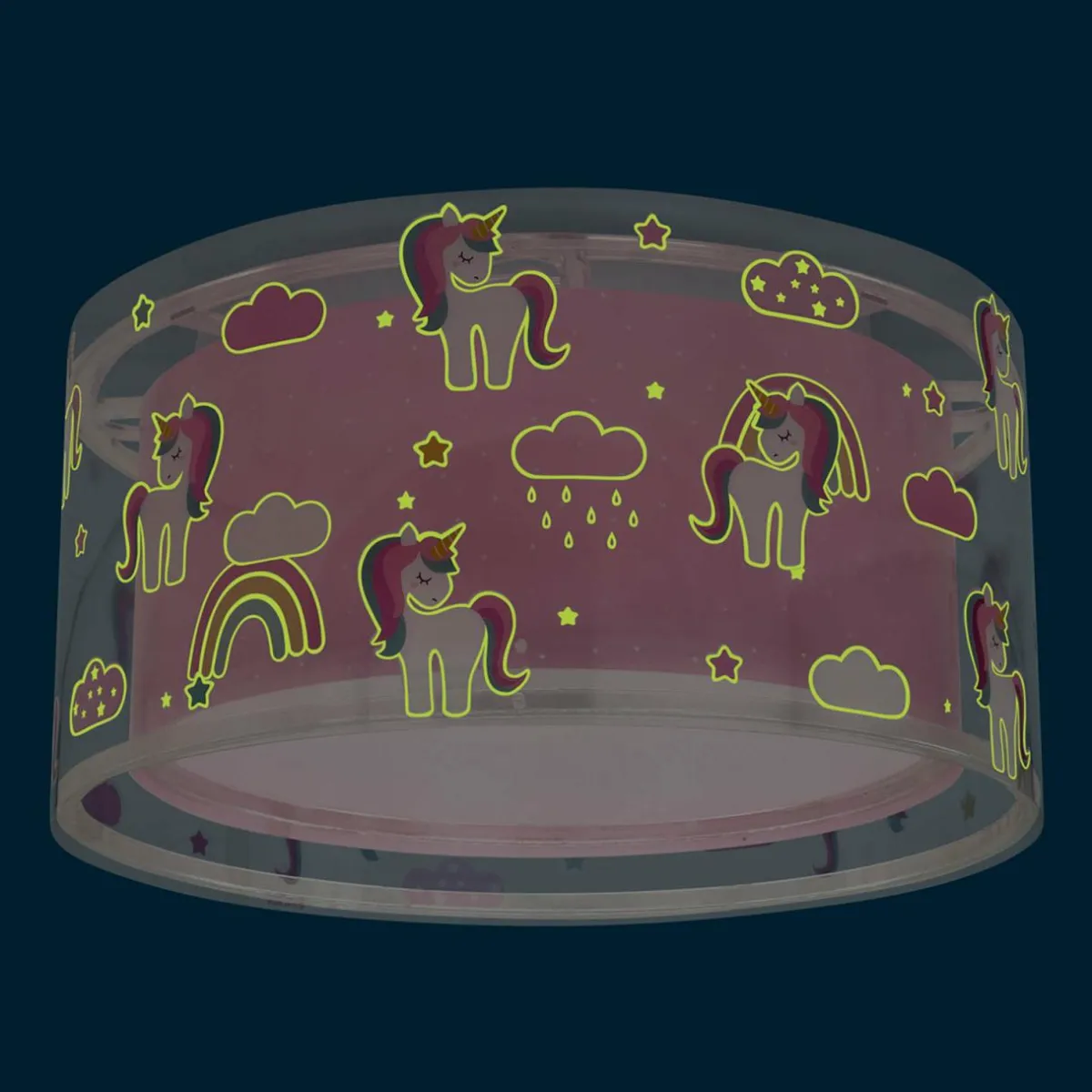 dalber_unicorn_plafonnier_motif_licorne__lampe_0.webp Clearance Dalber Unicorn plafonnier, motif licorne, 1 lampe
