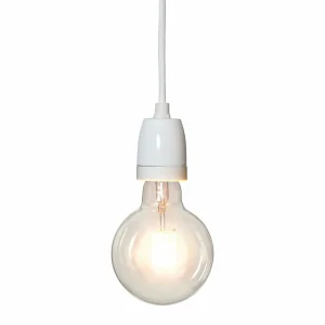 Best Sale STAR TRADING Douille E27 Glaze avec câble, blanc