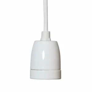 Best Sale STAR TRADING Douille E27 Glaze avec câble, blanc