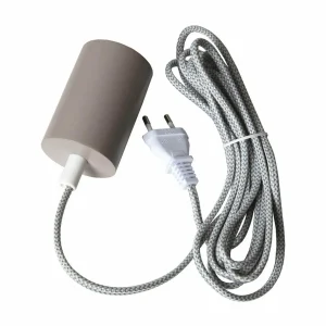 Flash Sale STAR TRADING Douille E27 Slim avec câble, gris
