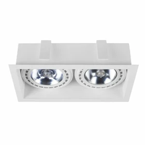 Best Nowodvorski Lighting Downlight encastré Mod II, à deux lampes, blanc