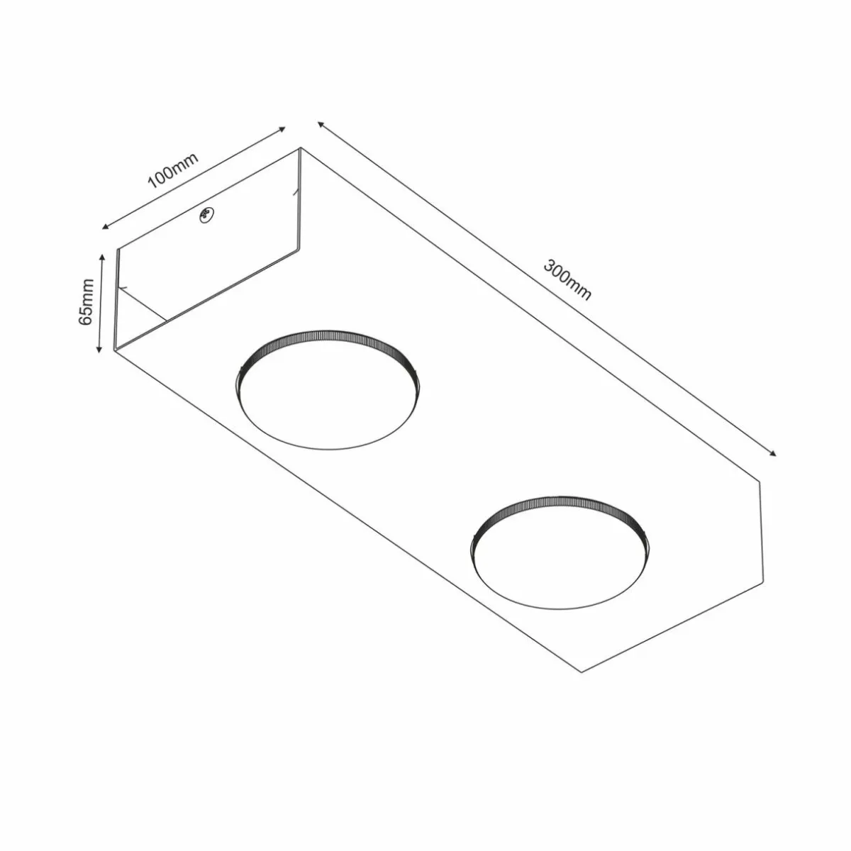 downlight_ian_en_noir___lampes_1.webp Discount Luminex Downlight Ian en noir, à 2 lampes