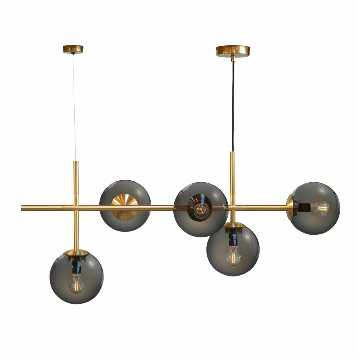 dyberg_larsen_como_suspension___lampes_laiton_2.webp Shop Dyberg Larsen Como suspension, à 5 lampes, laiton