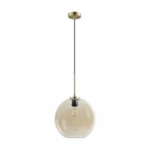 Clearance Dyberg Larsen Loop suspension 30 cm ambre/laiton