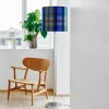 Outlet EBB & FLOW Barre XL lampe argentée/Chennai cobalt
