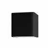 Best Sale Egger Licht Egger Applique murale LED Gino, noir 3.000 K 10x10 cm intensité variable