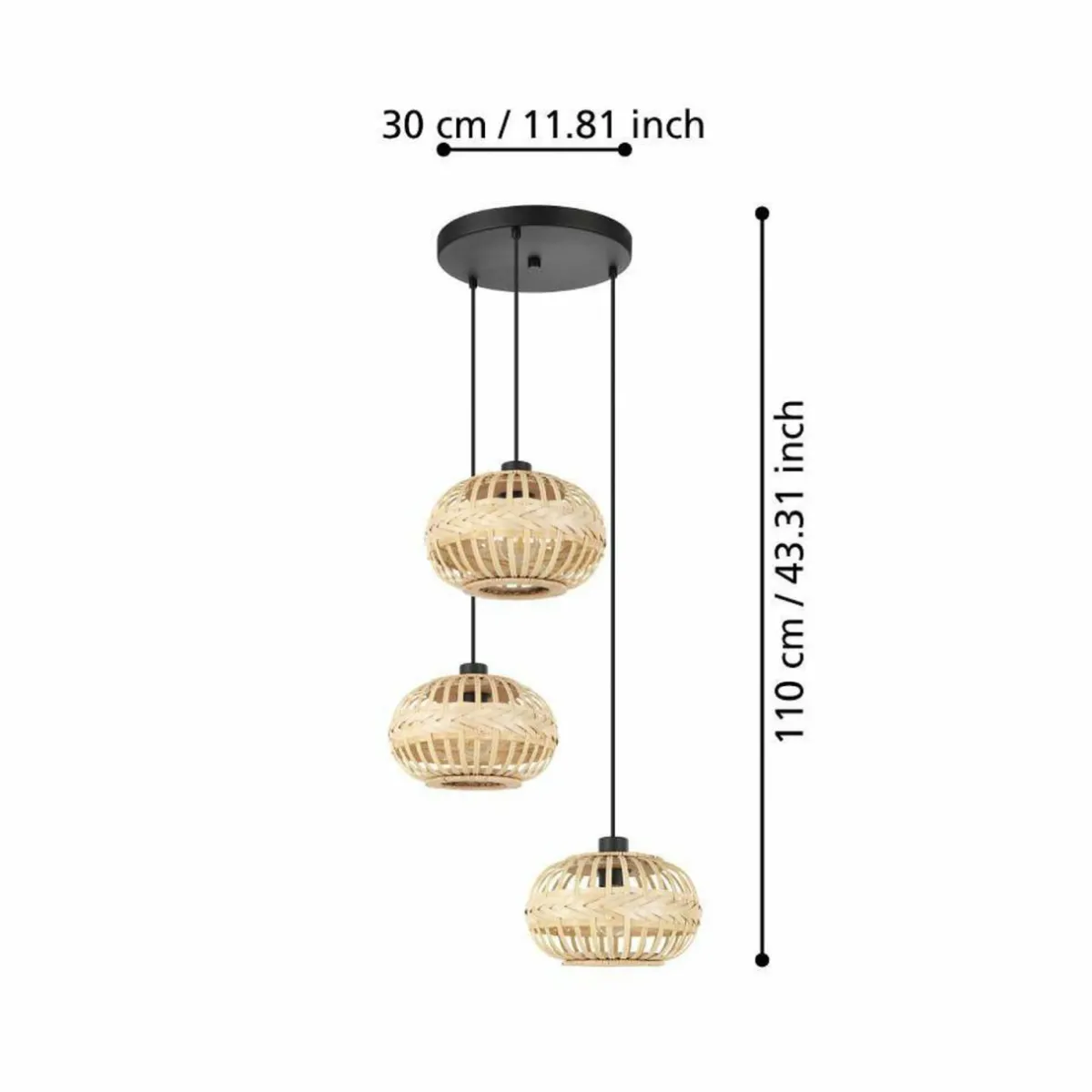eglo_amsfield__suspension__trois_lampes_ronde_1.webp Online EGLO Amsfield 1 Suspension, à trois lampes, ronde