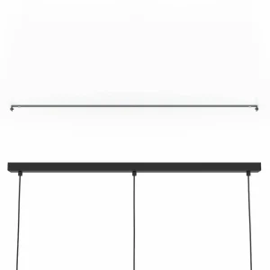 Cheap EGLO Nafferton suspension en bois, à trois lampes