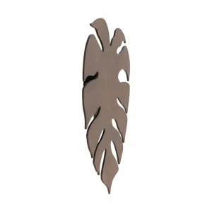 Flash Sale Envostar applique murale Folah, forme de feuille, noyer, 40 x 35 cm