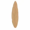 New Envostar applique murale Lehti, forme de feuille, bois clair, 51 x 18 cm