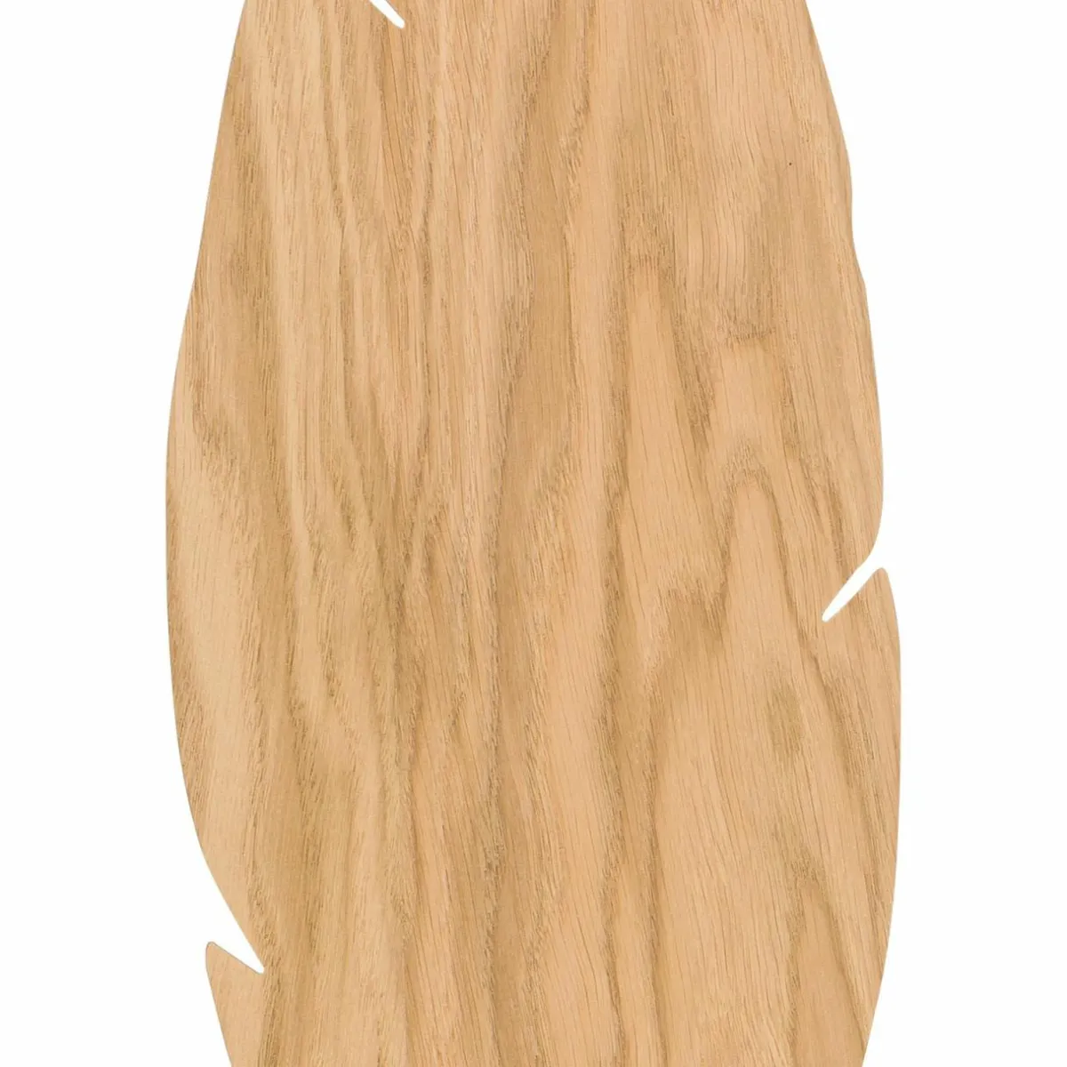 New Envostar applique murale Lehti, forme de feuille, bois clair, 51 x 18 cm
