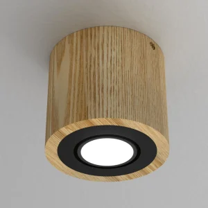 Online Envostar Ernest downlight GU10 en bois, rond