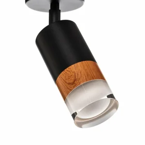 Discount Envostar Fida spot pour plafond à 1 lampe, noir