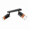 Cheap Envostar Fida spot pour plafond à 2 lampes, noir