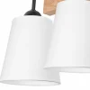 Hot Envostar Risco applique murale à 2 lampes écran en tissu blanc