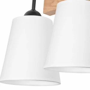 Hot Envostar Risco applique murale à 2 lampes écran en tissu blanc
