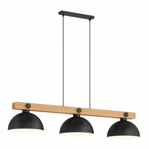 Online Envostar Stort suspension, 3 lampes, bois naturel