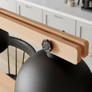 Online Envostar Stort suspension, 3 lampes, bois naturel