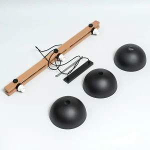 Online Envostar Stort suspension, 3 lampes, bois naturel