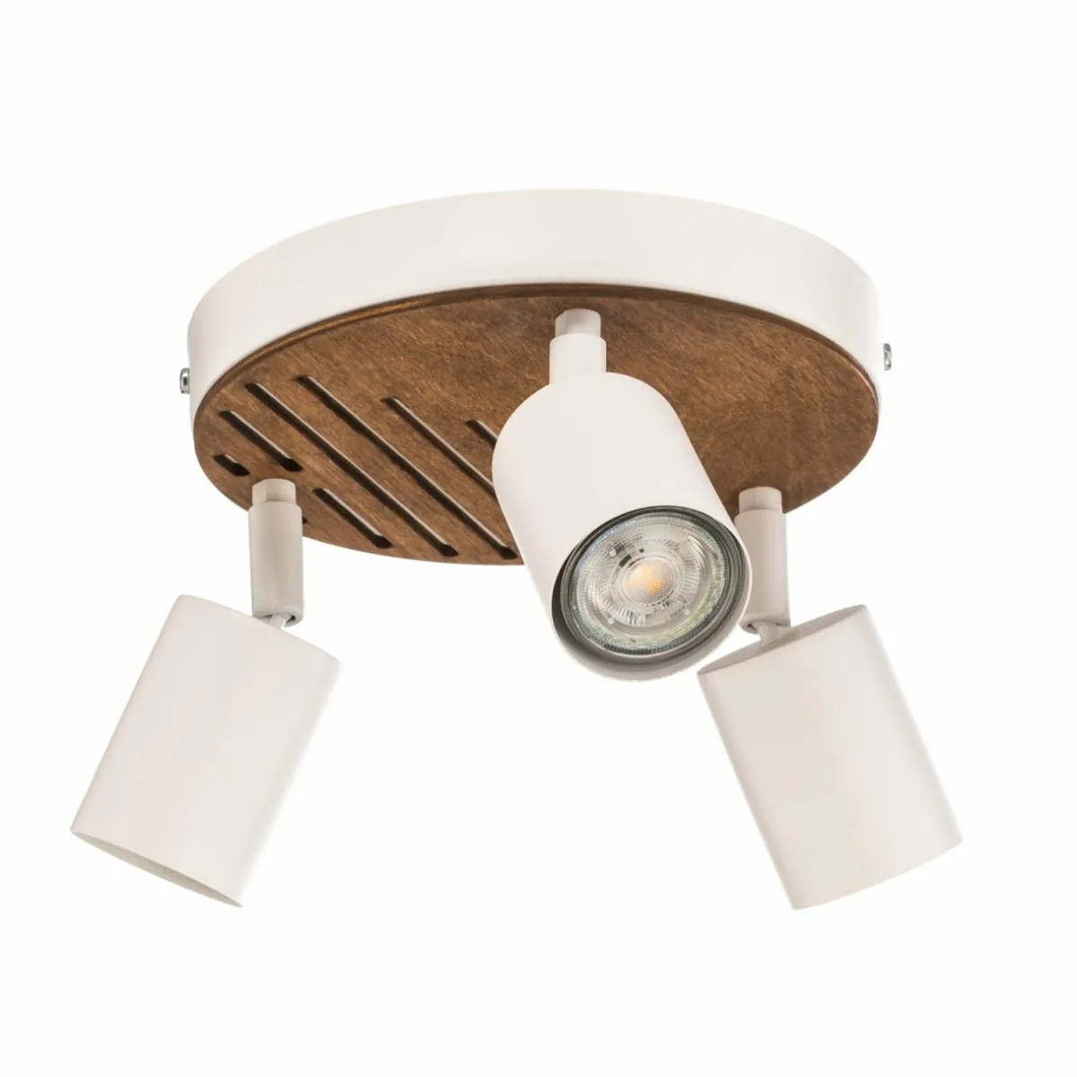 envostar_tino_spot___lampes_rond_blancbois_1.webp Clearance Envostar Tino spot à 3 lampes rond blanc/bois