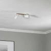 Fashion Envostar Tino spot plafond à 2 lampes blanc/bois