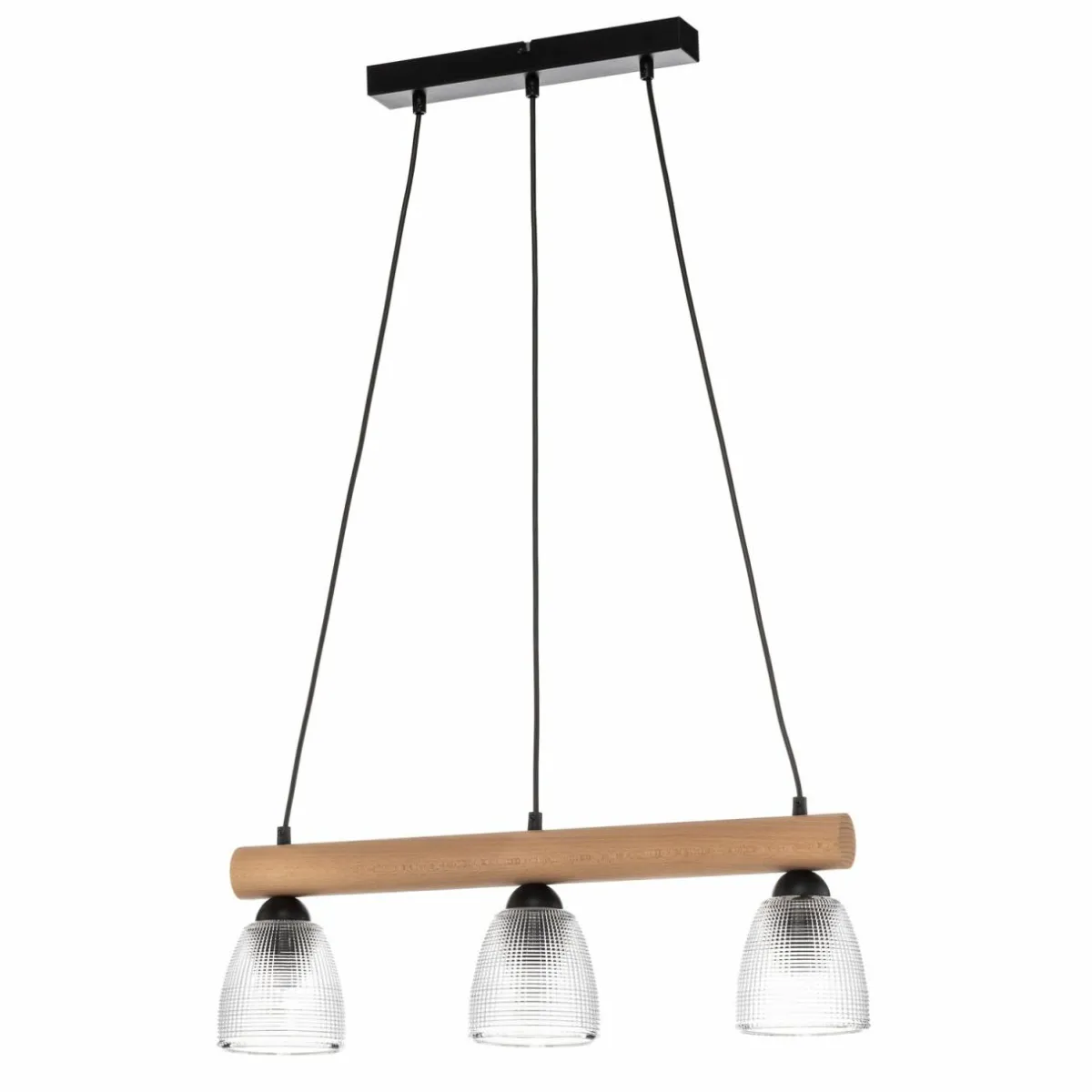 envostar_tisan_suspension_boisverre___lampes_1.webp Best Sale Envostar Tisan Suspension bois/verre à 3 lampes