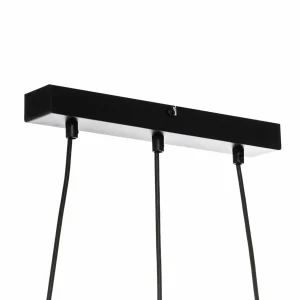 Best Sale Envostar Tisan Suspension bois/verre à 3 lampes