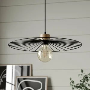 Sale Envostar Yahel suspension, chêne/noir, Ø 45cm