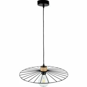 Sale Envostar Yahel suspension, chêne/noir, Ø 45cm